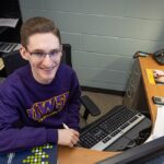 Photo of Kyle Pulvermacher, an actuarial mathematics major and economics minor, who is among the six UWSP students presenting their work at Research in the Rotunda.