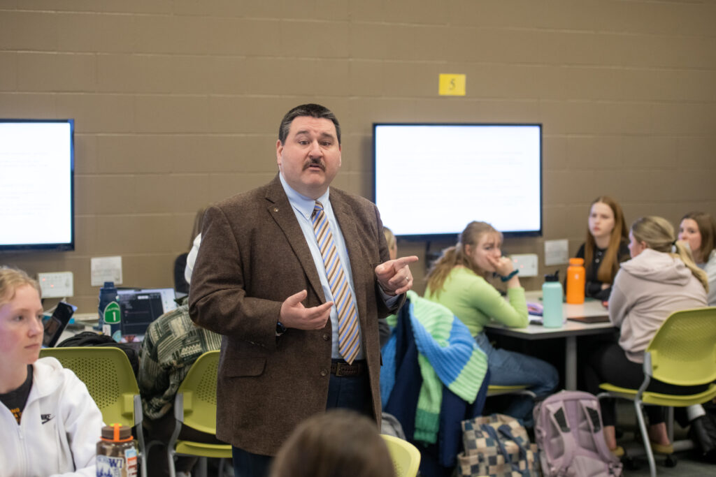 Photo of Dr. Andrew Calvin, who credits the UW-Eau Claire and Mayo Clinic Health System collaborative relationship as the inspiration to create a course about clinical research.