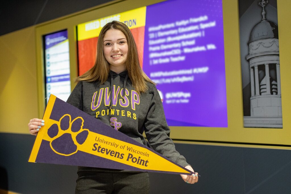 Photo of Madison Ackley, Crandon, who graduated with a degree in accounting after only two years at UW-Stevens Point.