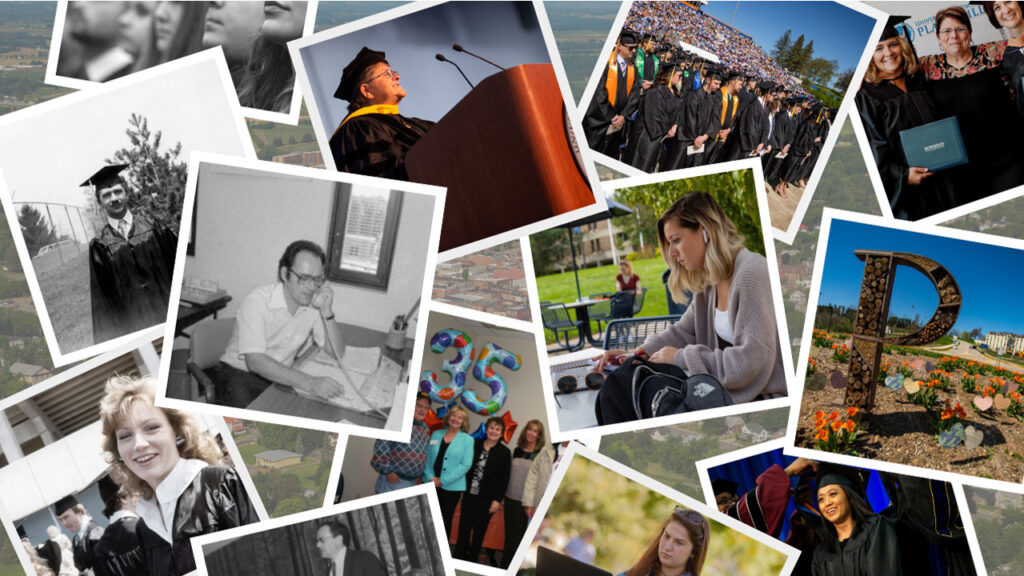 Photo collage of UW-Platteville distance education