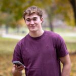 Photo of Logan Larson, a graduate student in UW-La Crosse's Software Engineering program, who has developed a new podcasting app, "Castify."