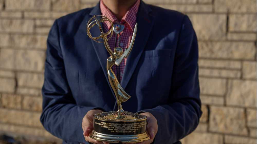 Photo of regional Emmy awarded to film about Truman Lowe