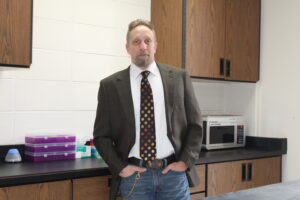 Photo of Dr. Keith Biddle, a forensic and molecular anthropologist who will serve as the lab manager. He is an assistant professor at UW-Parkside in the departments of Criminal Justice and Anthropology. (UW-Parkside)