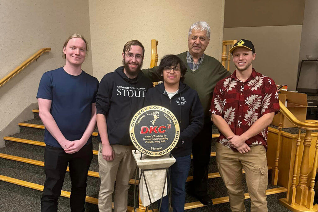 Photo of AI Student Club members who won first place in the 2024 DigiKey competition / Ahmet Turkmen