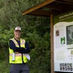 Photo of John Kelly, associate professor of geography and environmental science, volunteering as a conservation easement monitor with the Mississippi Valley Conservancy. His work not only helps protect the Driftless Region but also enriches his students’ education — bringing lessons to life far beyond the classroom. (Jen Towner, UWL)