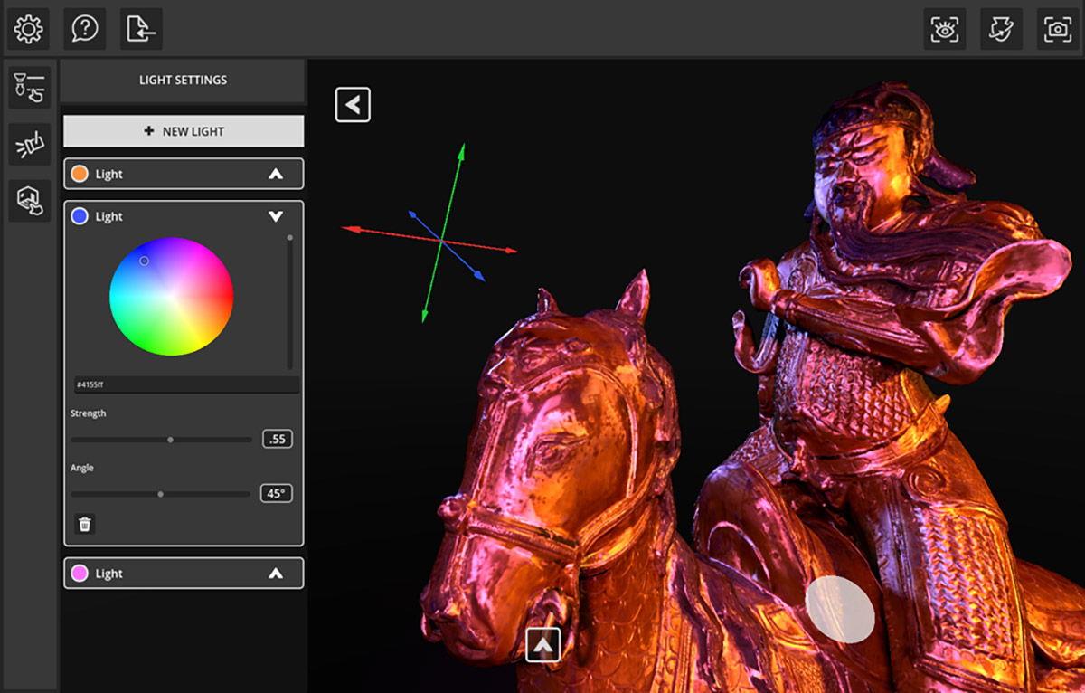 Photo: The Kintsugi 3D Viewer software, a part of the project that students Tyler Betanski, Jacob Buelow, Isabel Smith, Victor Mondragon, Kyle Boatwright and Melissa Kosharek worked on. / Image courtesy of UW-Stout student team