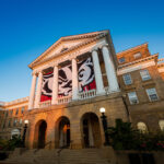 Photo of Bascom Hall: “Overall, it’s really promising to see that new populations of students who were brought to campus through Bucky’s Tuition Promise are succeeding at such high rates,” says research analyst Amberly Dziesinski. Photo: Bryce Richter / UW–Madison