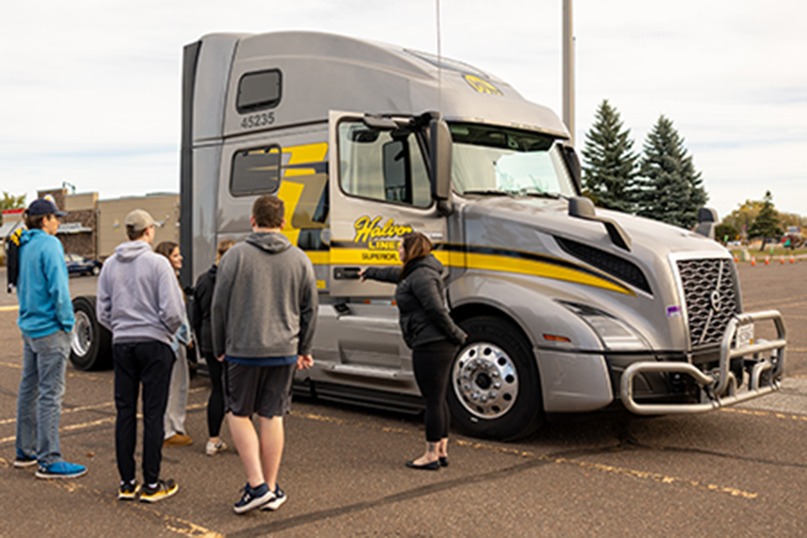 Photo of UW-Superior hosting high school students for Transportation and Logistics Day
