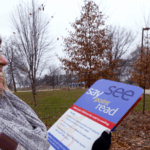 Photo: The trail was spearheaded by Jennalee Johnson, a lead teacher in the Children’s Center — an award-winning early childhood education and childcare program on campus.