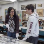 Photo: Sophomore biology major Andrew Smerz, right, enrolled in History Professor Gita Pai’s chocolate-themed history course for his love of chocolate. But he soon learned chocolate’s story stretches far beyond flavor, linking La Crosse to a much larger global history.
