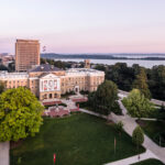 Aerial photo of UW-Madison campus