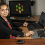 Photo: Priya Nambisan, associate professor of health care informatics at UWM, says that tracking and monitoring is a key to maintaining good health. “Mentally, keeping track doesn’t work. Your brain cheats, and it’s too much information to keep in your head.” (UWM Photo/Andy Manis)