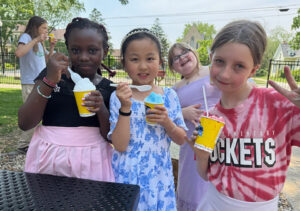 Photo: Students at Read Elementary School, Oshkosh, spend time together outdoors. Read Elementary is one of two schools participating in a three-year, $500,000 Community Schools initiative led in partnership with UW-Oshkosh, Winnebago County Public Health and the Oshkosh Area School District. (Photo courtesy Read Elementary)