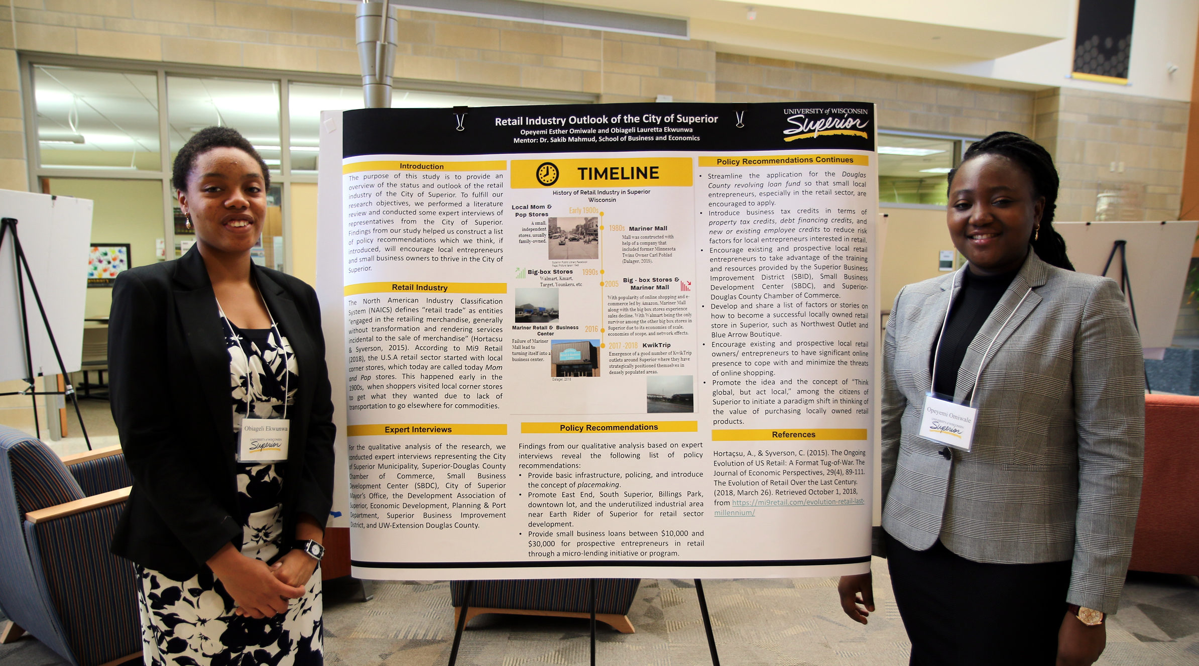 Two UW-Superior students help Superior identify its retail future