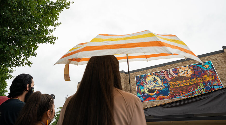 ‘Every culture is singing the same song’ in UW Oshkosh multicultural mural