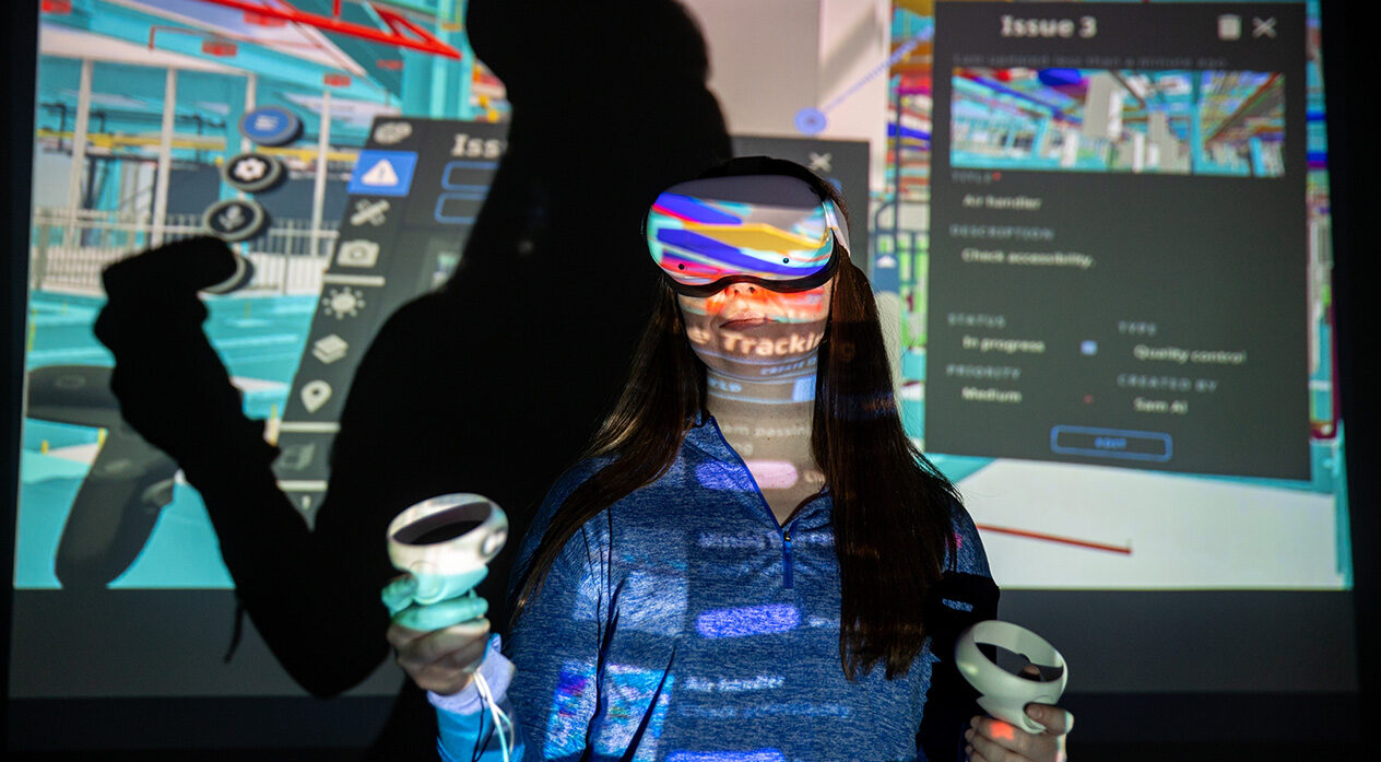 Student researches virtual, augmented reality in construction, helps implement in curricula