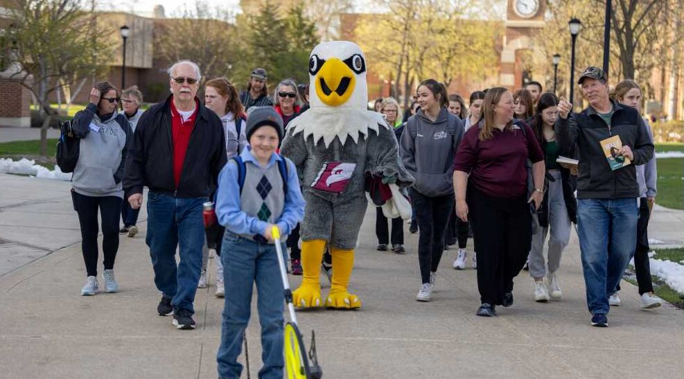 Walk with an Eagle: UWL rec therapy program benefits students and adults 50-plus