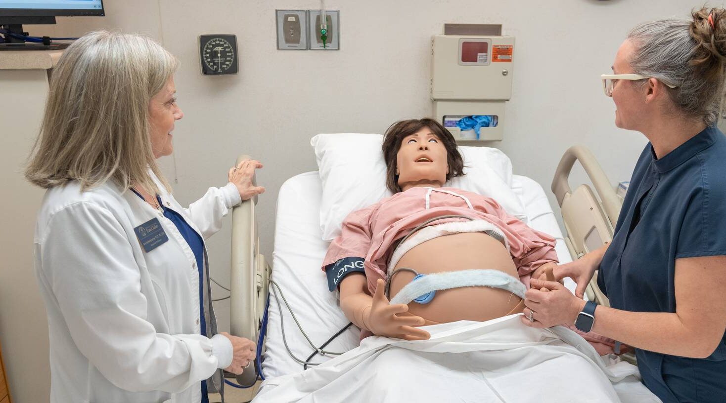 New childbirth manikin helps UW-Eau Claire nursing students and community learn