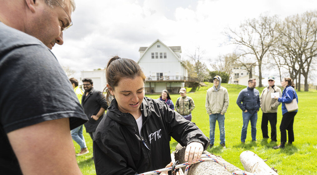 UW-Madison water resources students get hands-on experience with creek cleanup