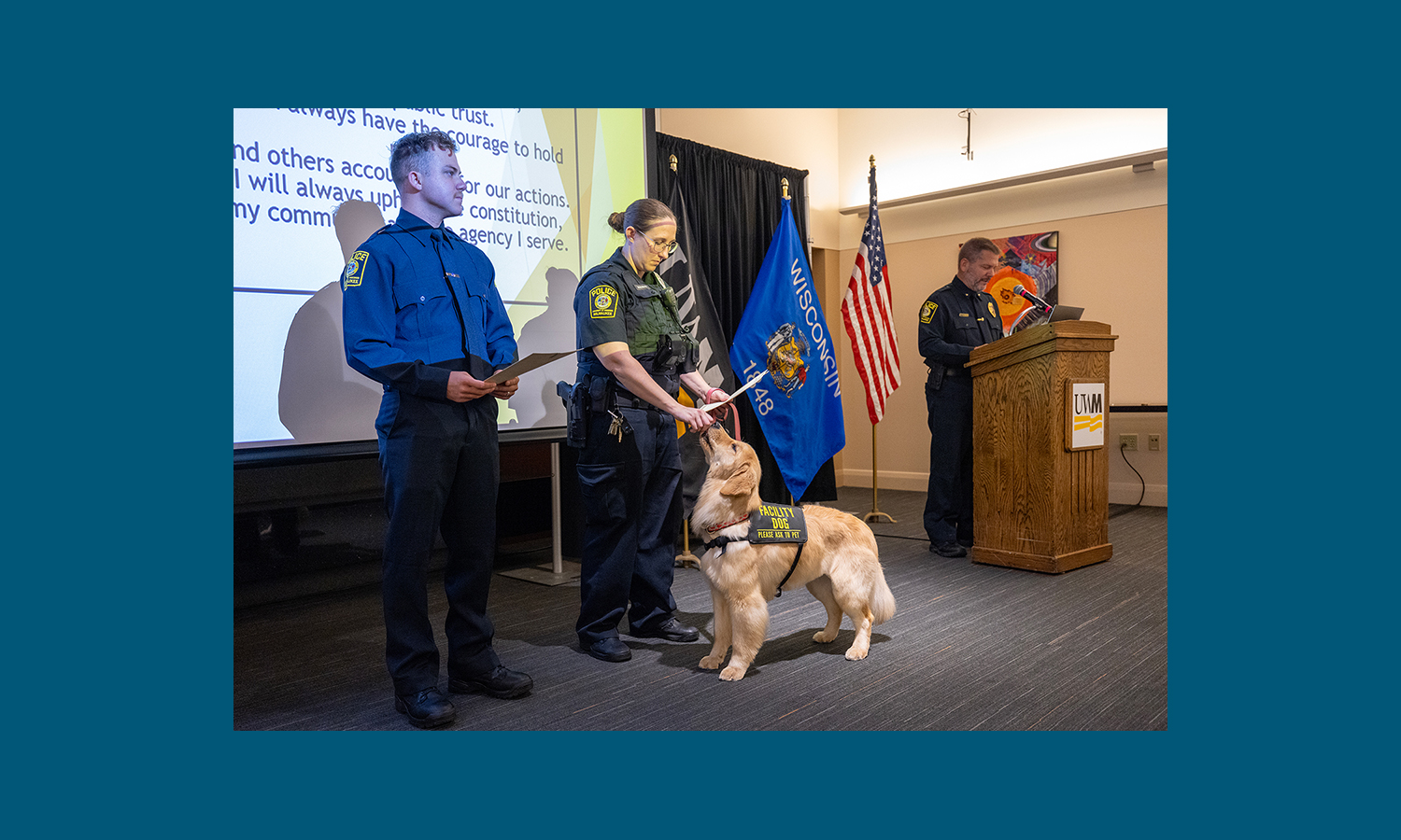 UWM Police welcome first K-9 officer – Ezmae the comfort dog