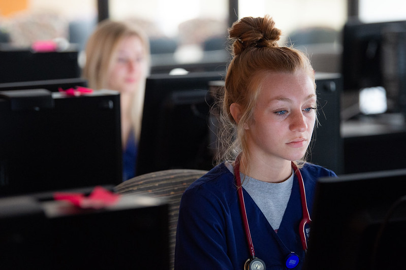 Photo: Lyceum, a program by Epic, allows University of Wisconsin–Oshkosh nursing students to receive instruction on electronic health records early in their educational journey.