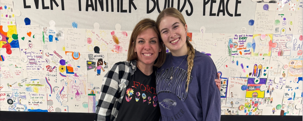 Photo: Lillian Groblewski, at right, pictured at Purdy Elementary School, home of Flourishing Next Steps, with program coordinator Molly Fuller. (Submitted photo) 