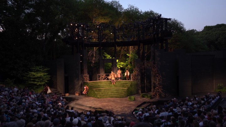 Photo: On average each season, around 10 students from the University of Wisconsin–Parkside work with the American Players Theatre, located near Spring Green, Wis. (Photo courtesy of APT)