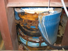 Bulging Chilled Water Pipe