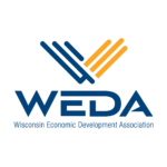 Wisconsin Economic Development Association (WEDA) logo, updated in 2023