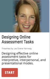 Designing Online Assessment Tasks for all 3 modes of communication