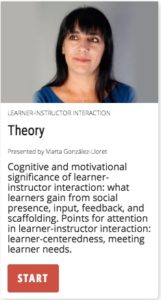 Theory: cognitive and motivational significance of learner-instructor interaction.