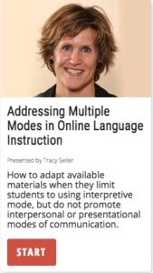 Addressing Multiple Modes in Online Language Instruction