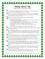 Holiday Safety Tips Holiday Safety Tips