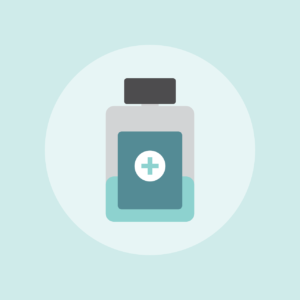 Pill bottle graphic