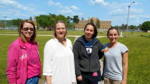 Pictured from left to right are Teresa Royce, Robin Cline, Courtney Remus and Megan Goodney. Missing from photo is Karlee Cleary.