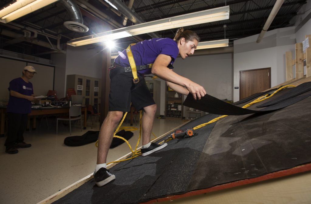 Roof built underground at UW-Whitewater puts safety to the test