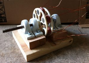 UW-Stout student Josh Miller, who graduated in May, built a new prototype of a minihydroelectric generator using one of the university’s three-dimensional printers.