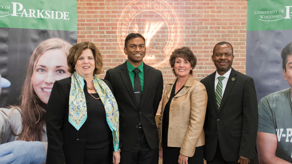 Photo of Kelly Semrau, Siva Shankar, Debbie Ford, and Emmanuel Otu