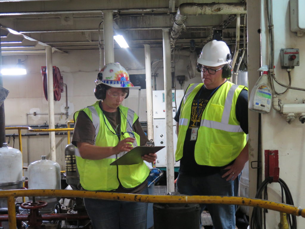 Photo of workers of the Lake Superior Research Institute at the University of Wisconsin-Superior. LSRI has launched the Great Waters Research Collaborative. Research will focus on preventing introductions and spread of invasive species by ships.