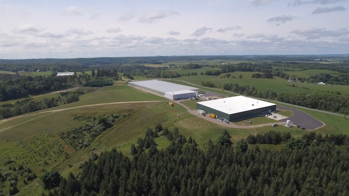 Photo of Superior Fresh, which about a dozen UWL faculty toured last summer and some have already started working on projects for the cutting-edge company. The startup in Northfield, Wisconsin, sits on a 720-acre native restoration property. Photo courtesy of Superior Fresh.