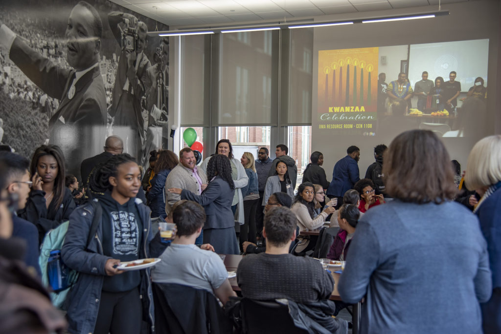 Photo of the opening of the Black Cultural Center at UW-Eau Claire