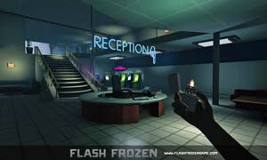screen shot of the video game, "Flash Frozen"