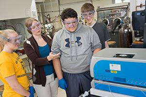 students measure polymer molecules