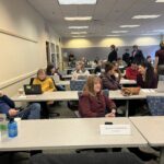 Participants at the February 2, 2024, Universities of Wisconsin Shared Governance Council meeting at the Pyle Center on the University of Wisconsin-Madison campus.
