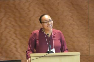 2017 Alliant Energy/Errol B. Davis, Jr. Award Ariana Saffold Speaking Photo