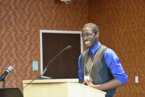 2017 Alliant Energy/Errol B. Davis, Jr. Award David Ababio Speaking Photo