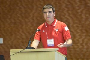 2017 Alliant Energy/Errol B. Davis, Jr. Award Kevin Hernandez Speaking Photo