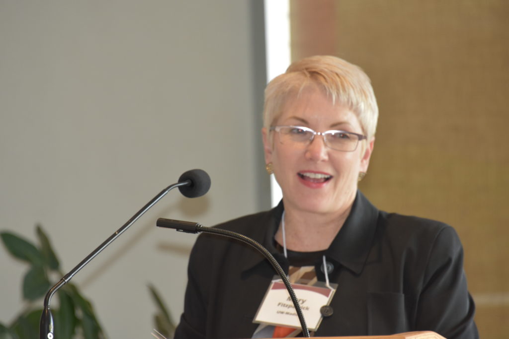 Mary Fitzpatrick Speaking (Accepting awards on behalf of Alli Abolarin and Coty Weathersby)