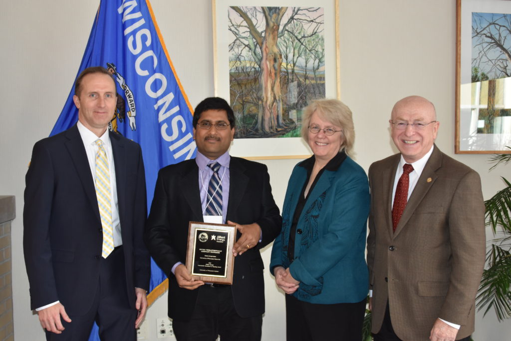 From left: Robert Durian, Muthu Venkateshwaran, Karen Schmitt, Ray Cross