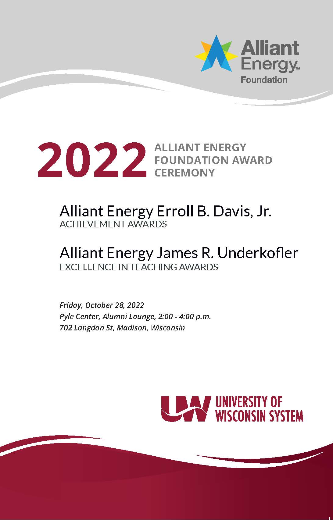 2022 Alliant Energy Foundation Award Poster